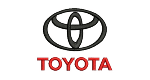 Toyota Embroidered logo